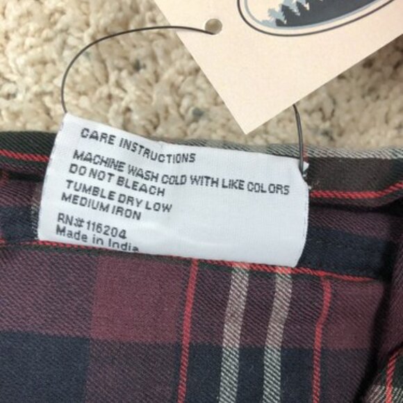 Woodland Creek Men's Plaid Long Sleeve Pearl Snap Shirt in Red Black - XL - Picture 3 of 8